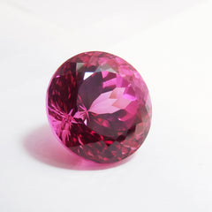 Magnificent 22.50 Ct CERTIFIED Natural Pink Tourmaline Round Cut Loose Gemstone