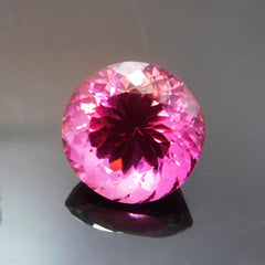 Magnificent 22.50 Ct CERTIFIED Natural Pink Tourmaline Round Cut Loose Gemstone