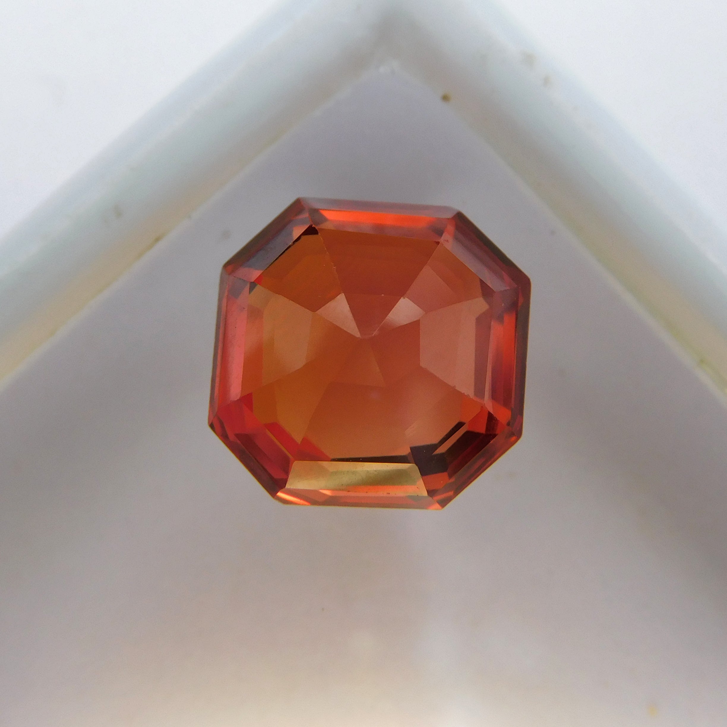 Best Offer !! 10.52 Ct Natural Orange Sapphire Certified Square Shape Sapphire Gemstone Use For Jewelry Gemstone !! Free Shipping Extra gift