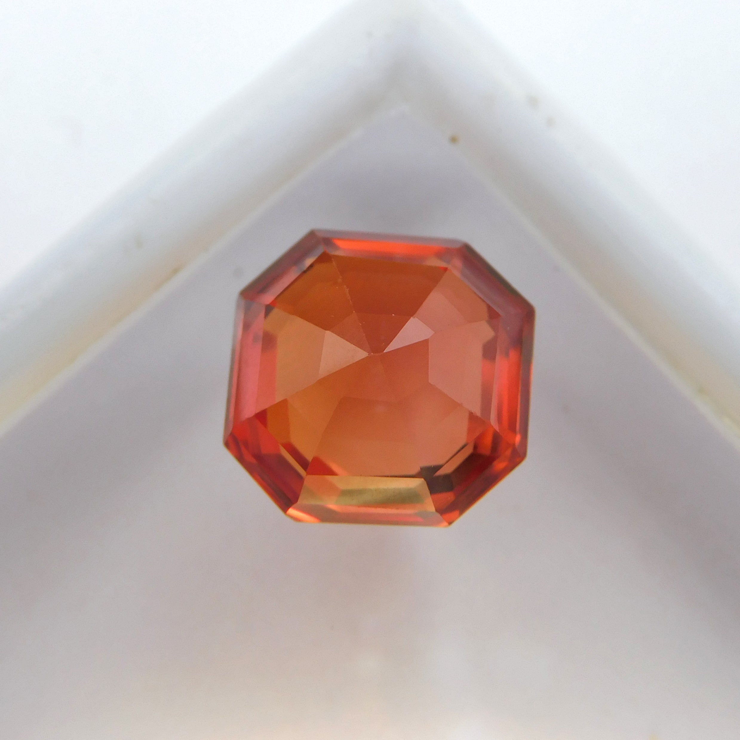 Best Offer !! 10.52 Ct Natural Orange Sapphire Certified Square Shape Sapphire Gemstone Use For Jewelry Gemstone !! Free Shipping Extra gift