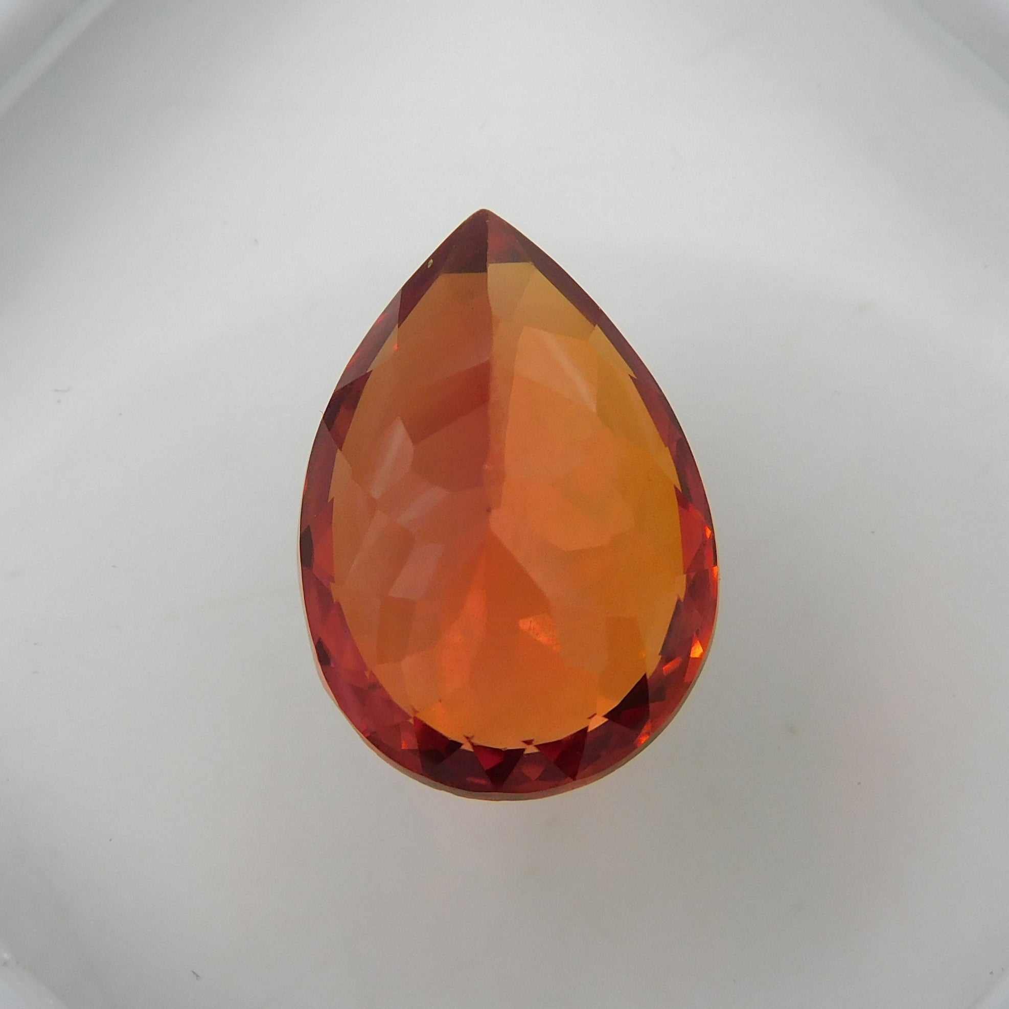 Certified Natural 8.99 Ct Pear Cut Orange Sapphire Best For Earring Size Highest Quality in the World - Best for Making Rings Ideal Loose Gemstone Gift Her Birthday