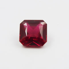 10.85 Ct AA+ Quality Natural Ruby Red Square Cut CERTIFIED Loose Gemstone