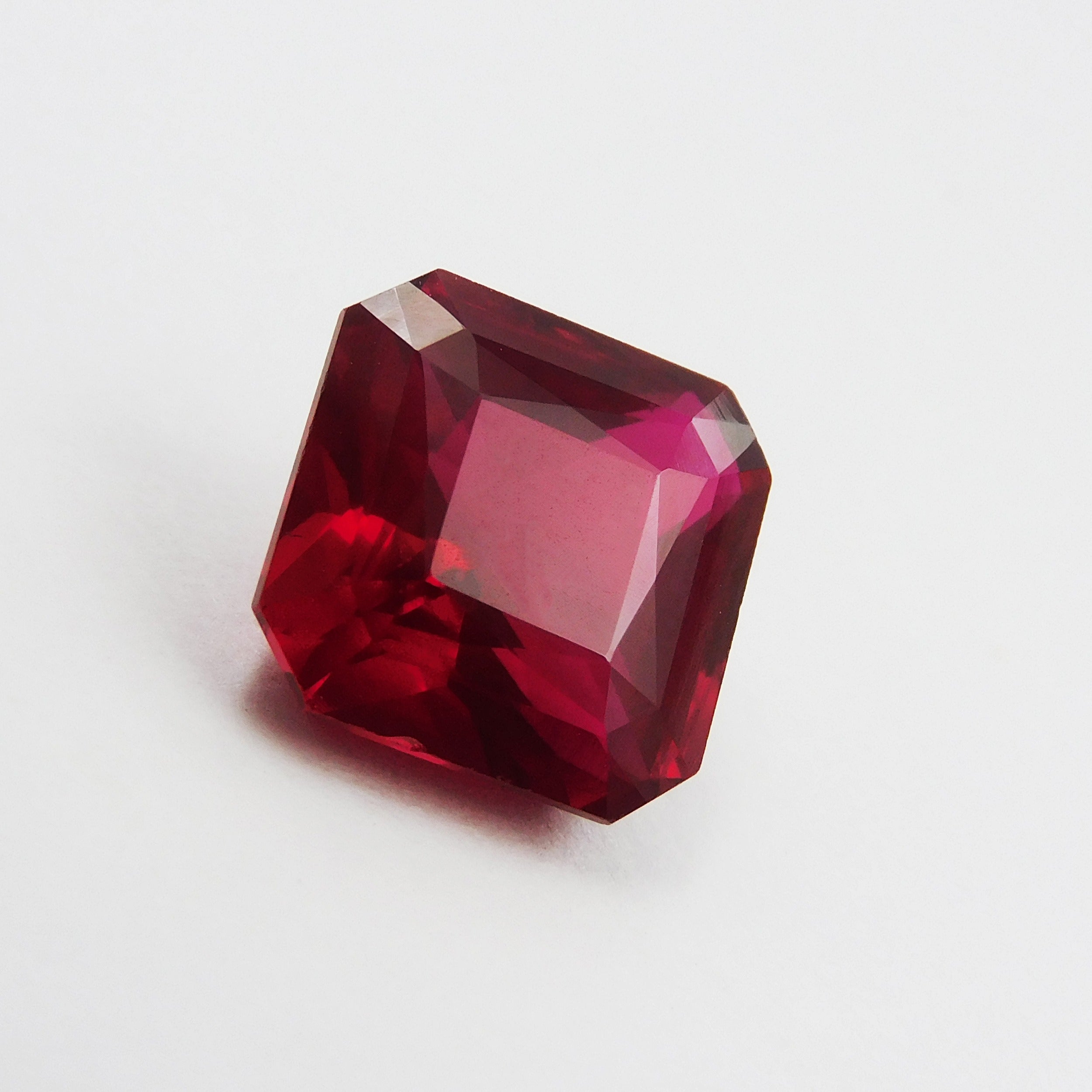 10.85 Ct AA+ Quality Natural Ruby Red Square Cut CERTIFIED Loose Gemstone