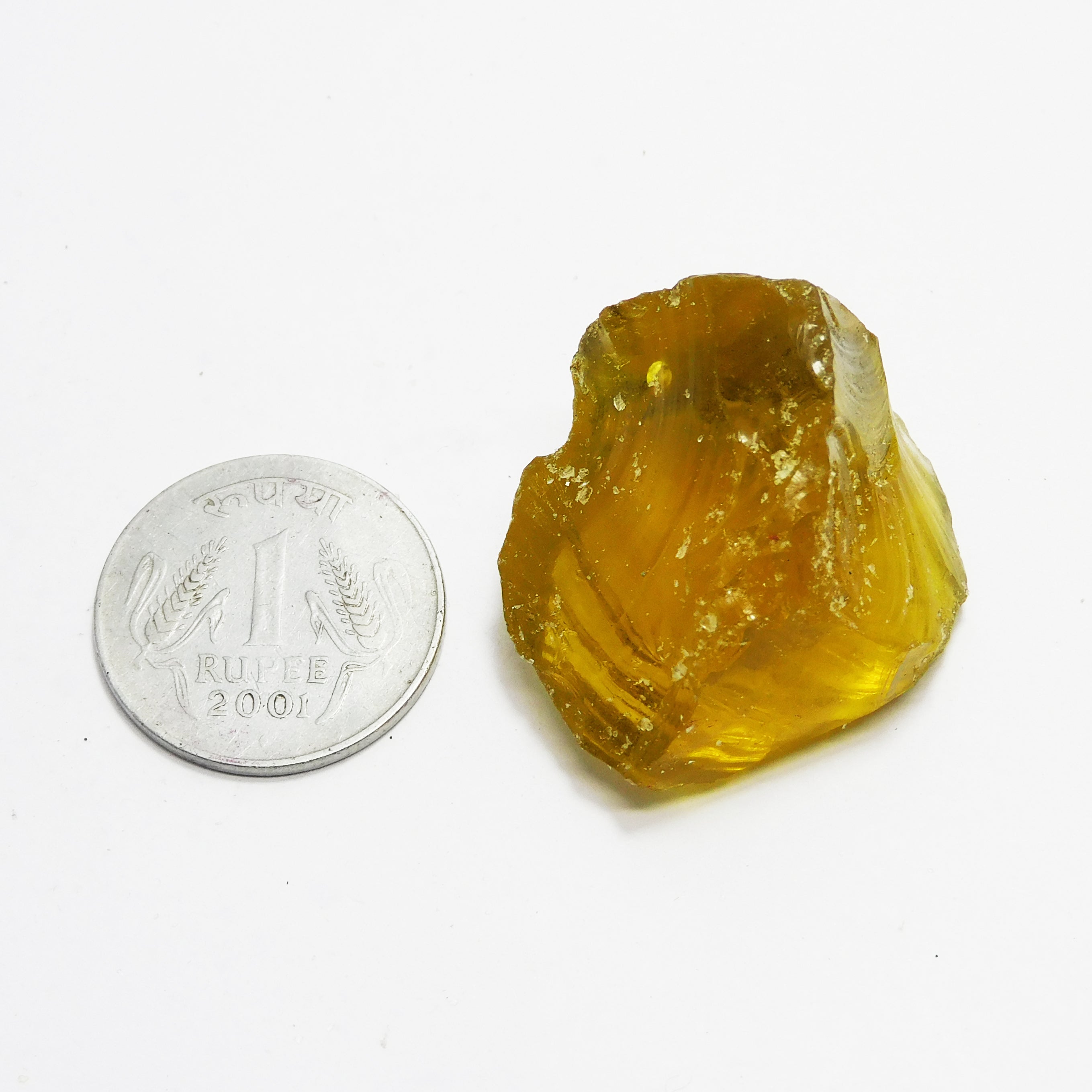 120.78 Carat Yellow Color Natural Raw Rough Certified Loose Gemstone Lemon Topaz