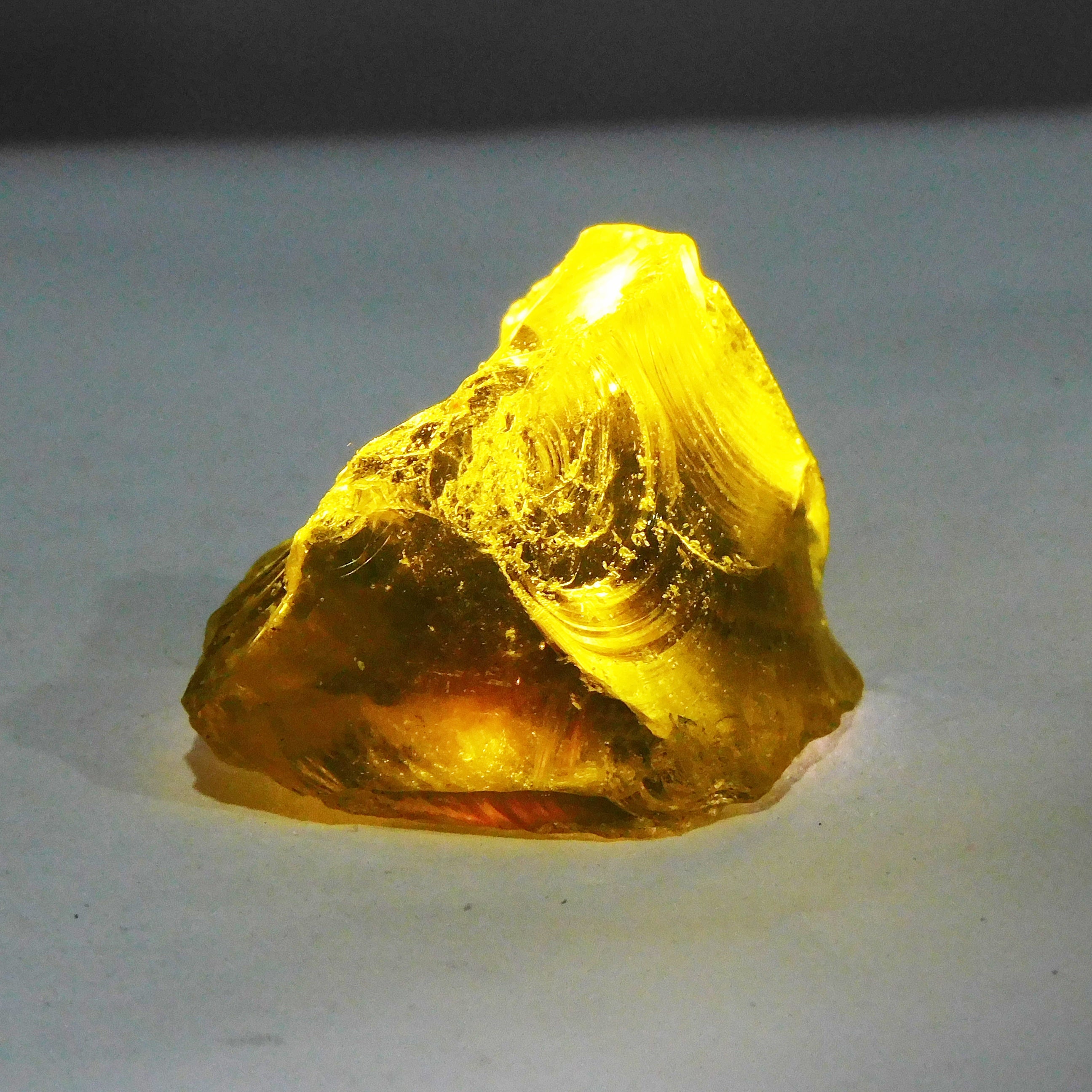 120.78 Carat Yellow Color Natural Raw Rough Certified Loose Gemstone Lemon Topaz