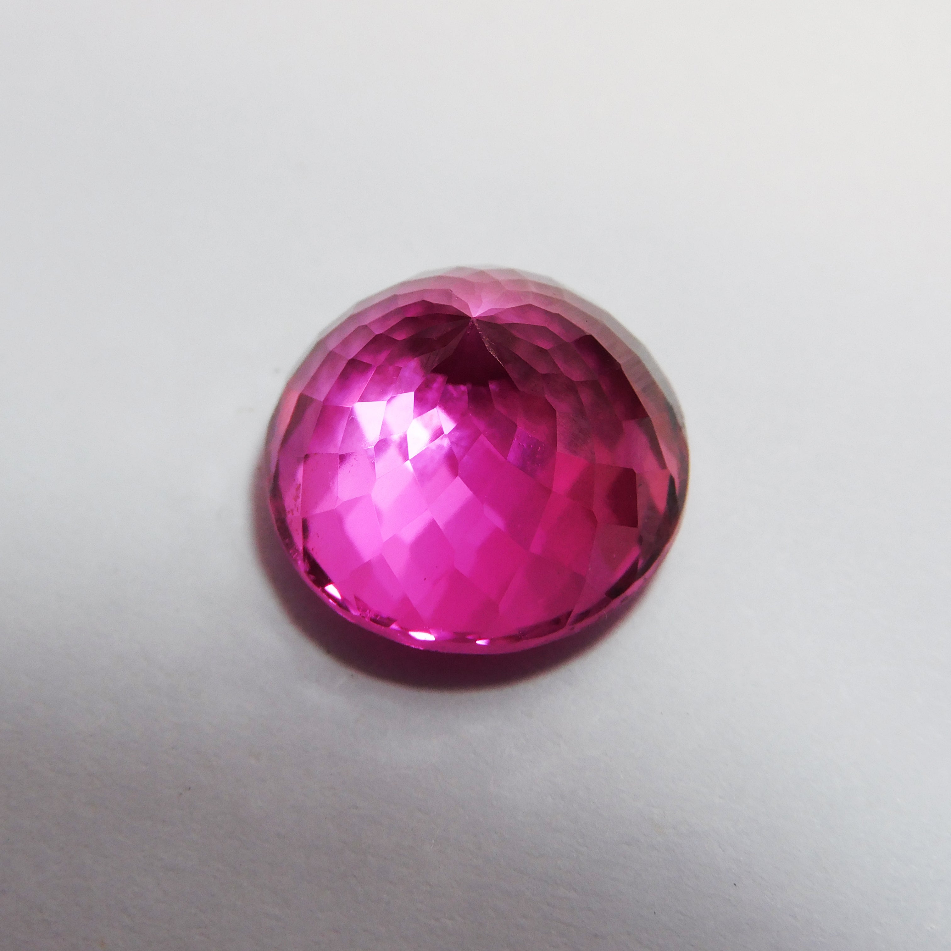 Stunning 23.70 Ct CERTIFIED Natural Pink Tourmaline Round Cut Loose Gemstone