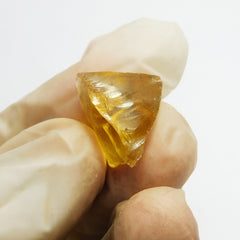 15.55 Carat Natural Lemon Yellow Color Uncut Rough Loose Gemstone CERTIFIED Yellow Rough