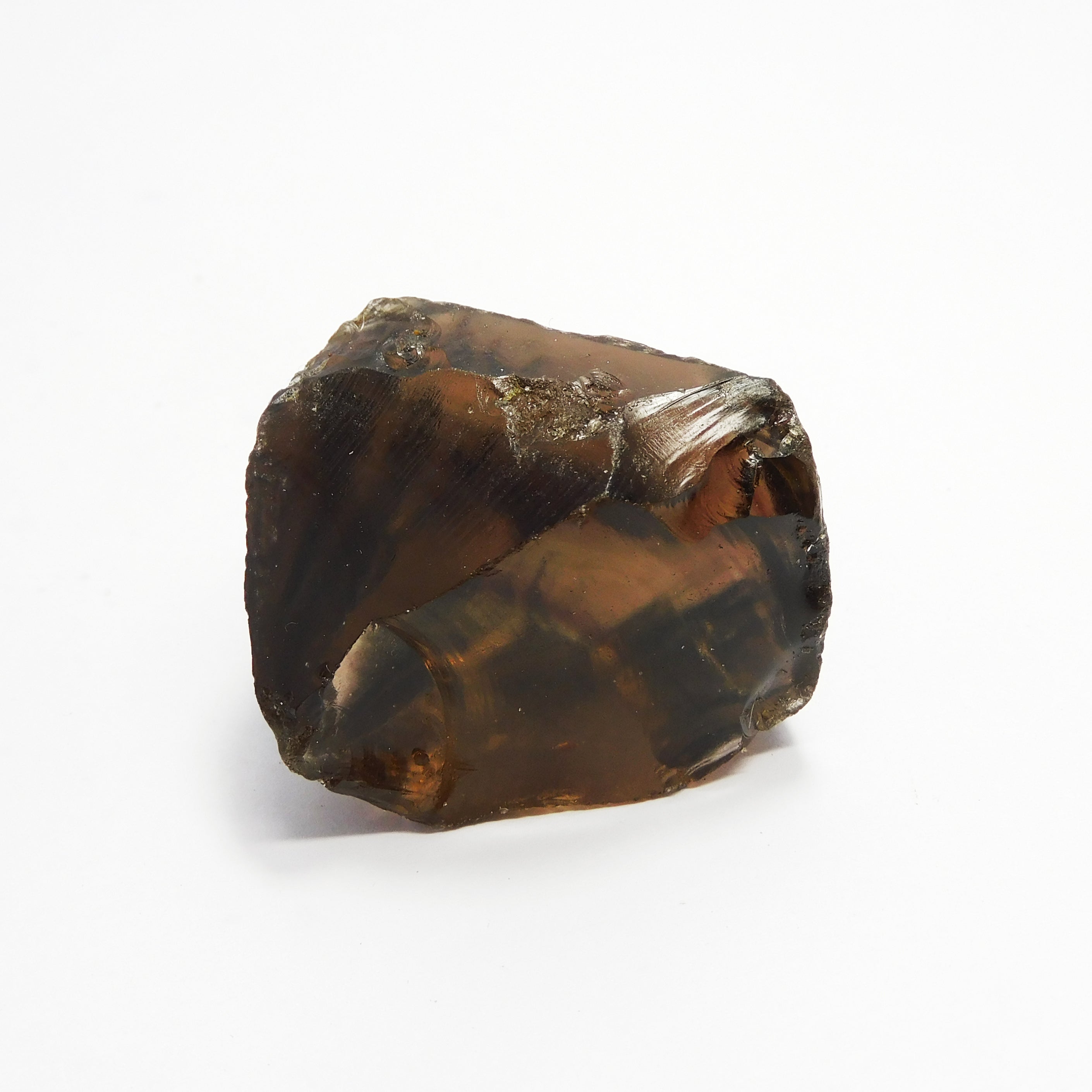 210 Carat Natural Smoky Quartz Certified Rough Peach Color Loose Gemstone