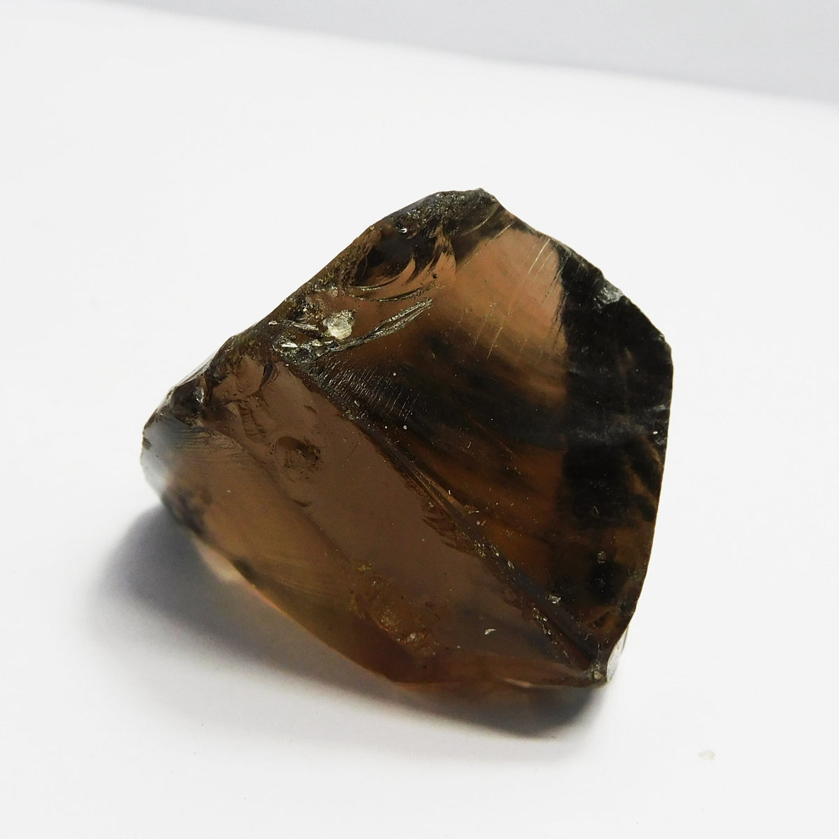 210 Carat Natural Smoky Quartz Certified Rough Peach Color Loose Gemstone