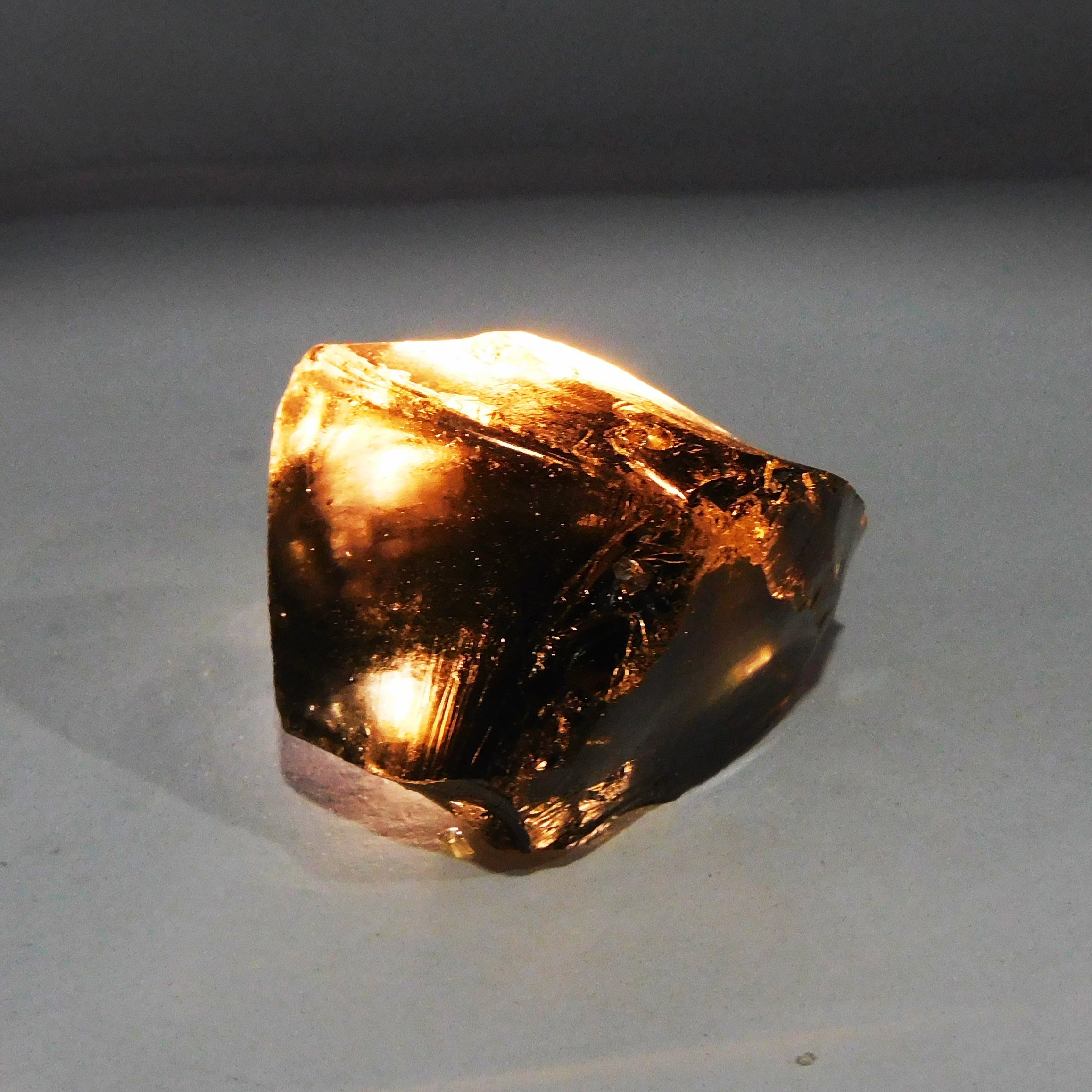 210 Carat Natural Smoky Quartz Certified Rough Peach Color Loose Gemstone