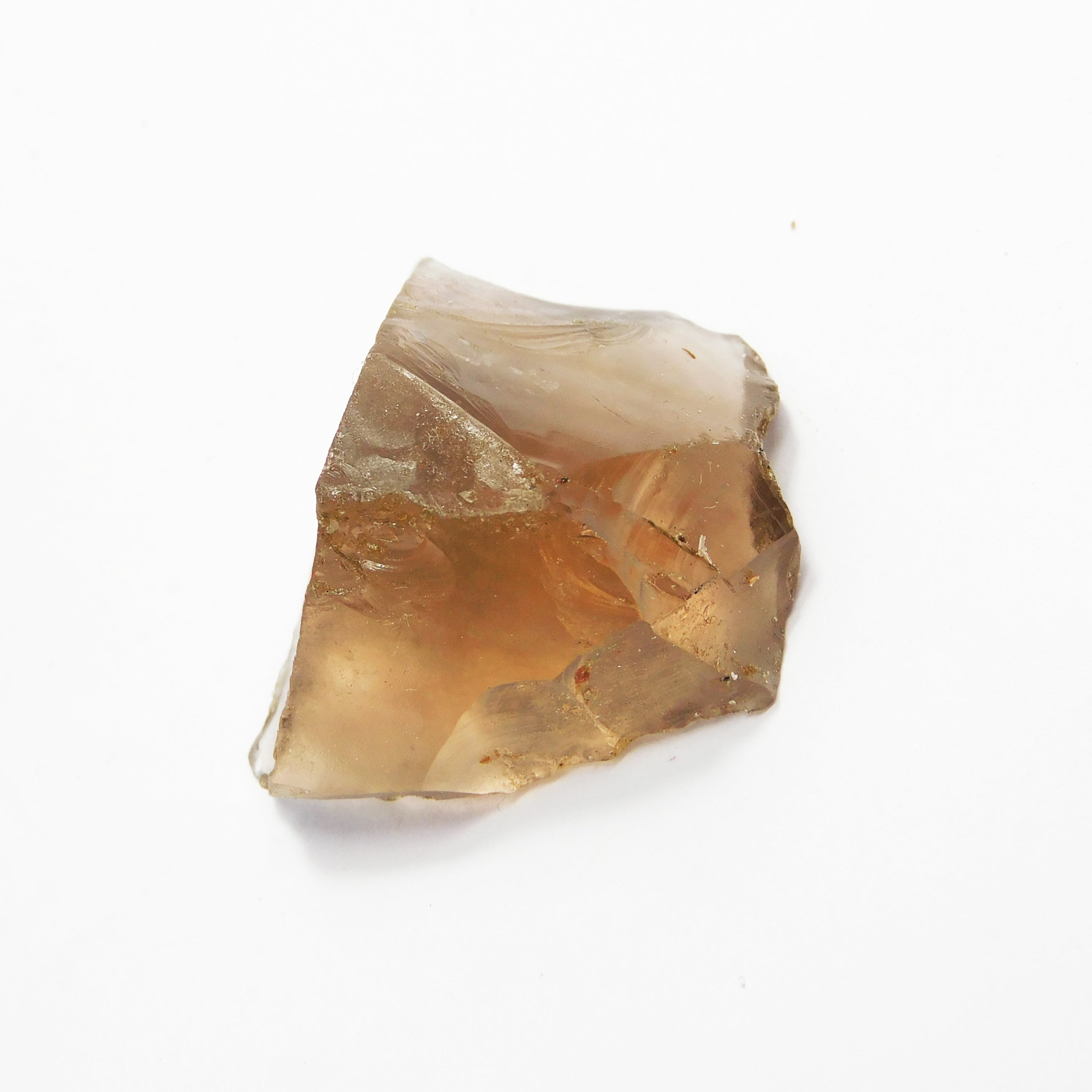 55 Carat Lab-Created Peach Color Topaz Raw Rough Loose Gemstone Certified