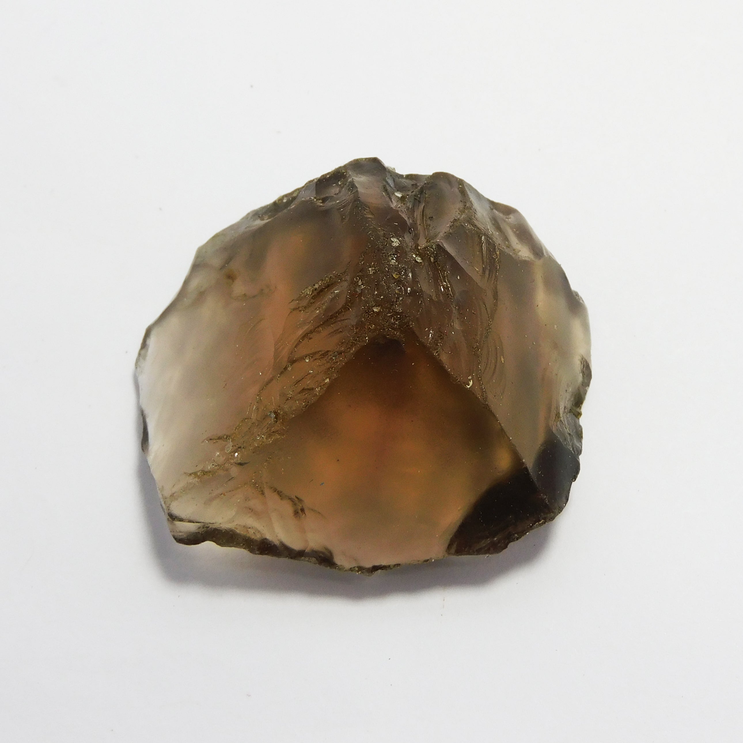 Impressive Offer With Gift !! Uncut Rough Natural Smoky Quartz Peach Color 128.95 Carat Loose Gemstone CERTIFIED