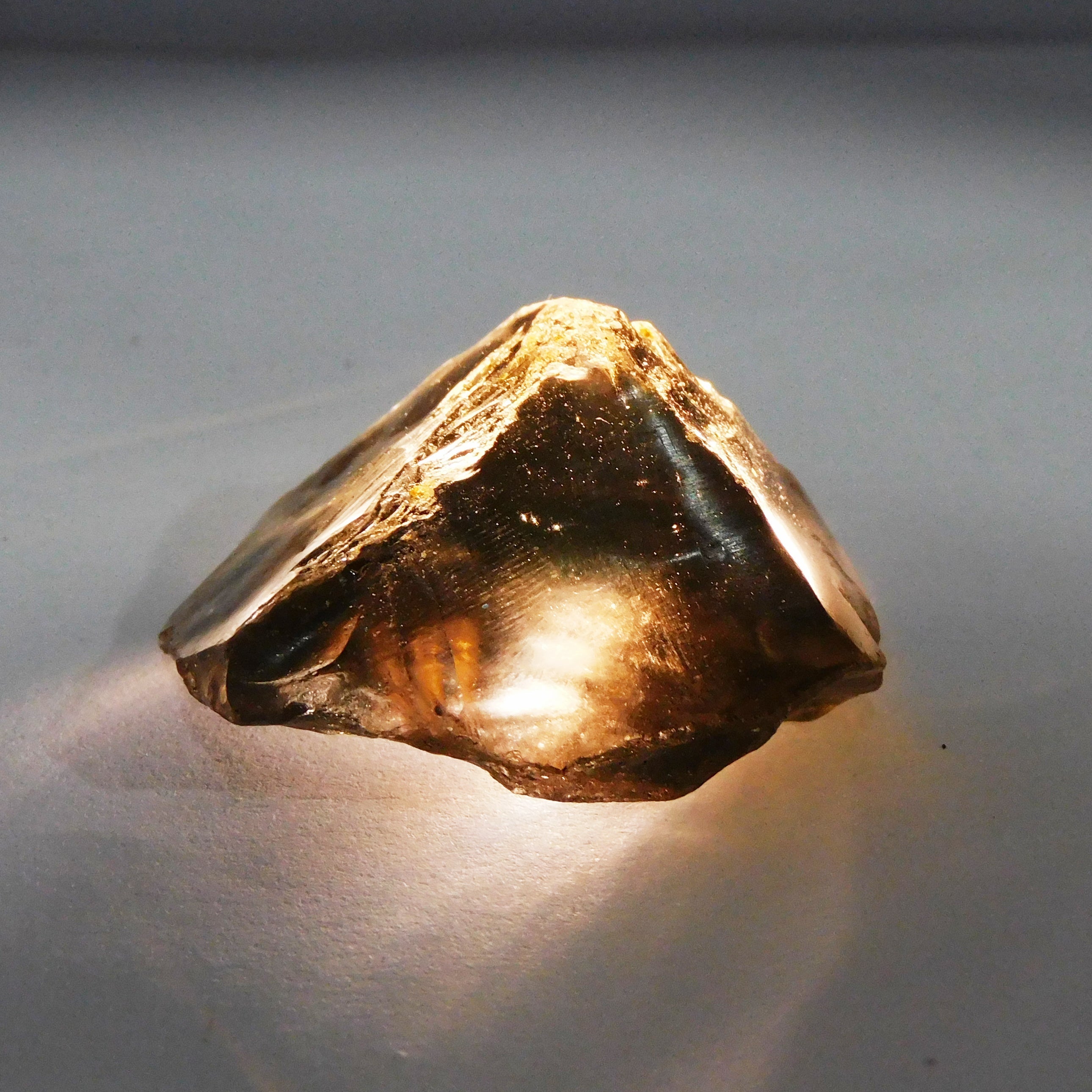 Impressive Offer With Gift !! Uncut Rough Natural Smoky Quartz Peach Color 128.95 Carat Loose Gemstone CERTIFIED