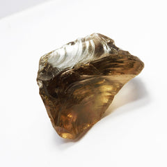 Natural Smoky Quartz CERTIFIED 125.30 Carat Peach Color Raw Rough Loose Gemstone