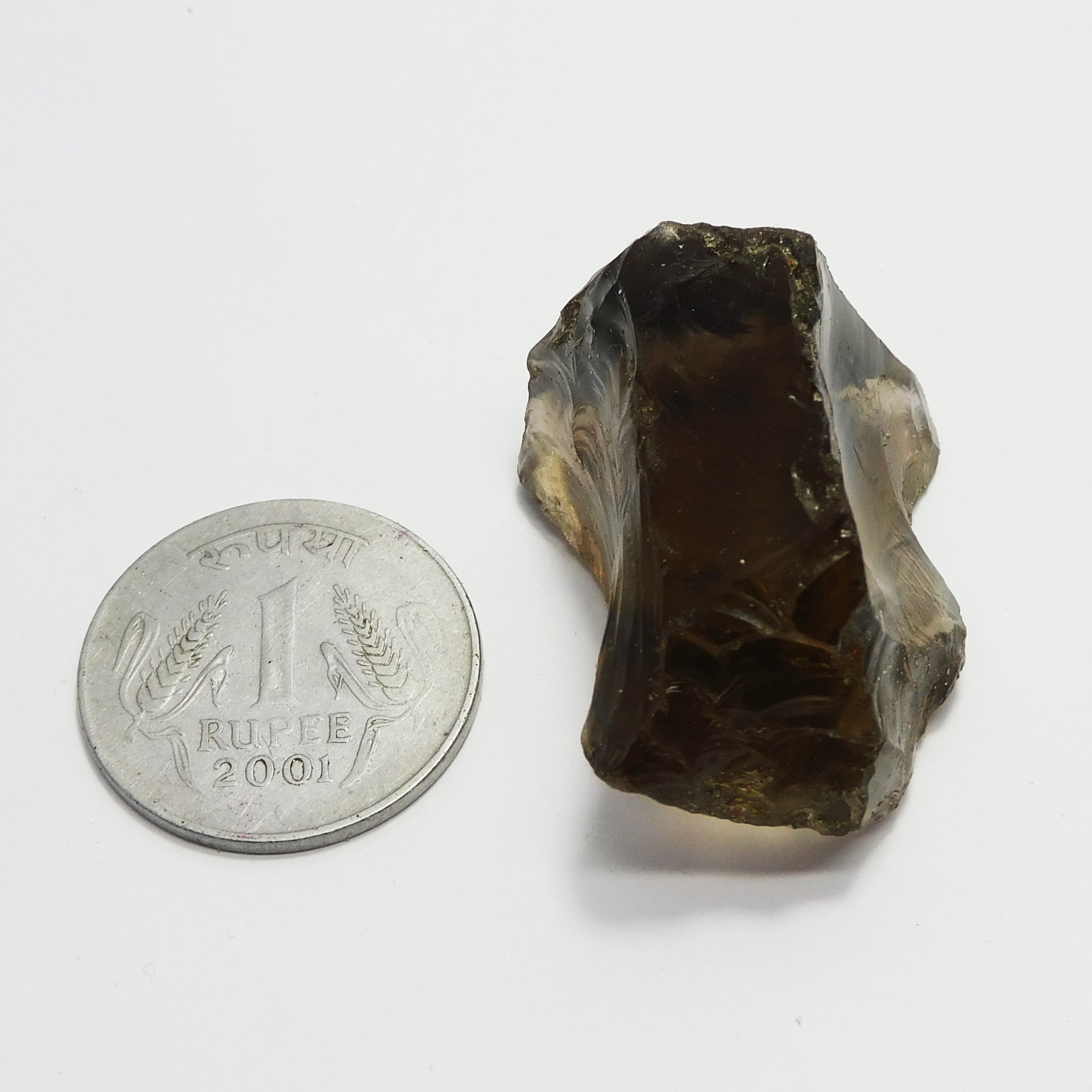 Natural Smoky Quartz CERTIFIED 125.30 Carat Peach Color Raw Rough Loose Gemstone