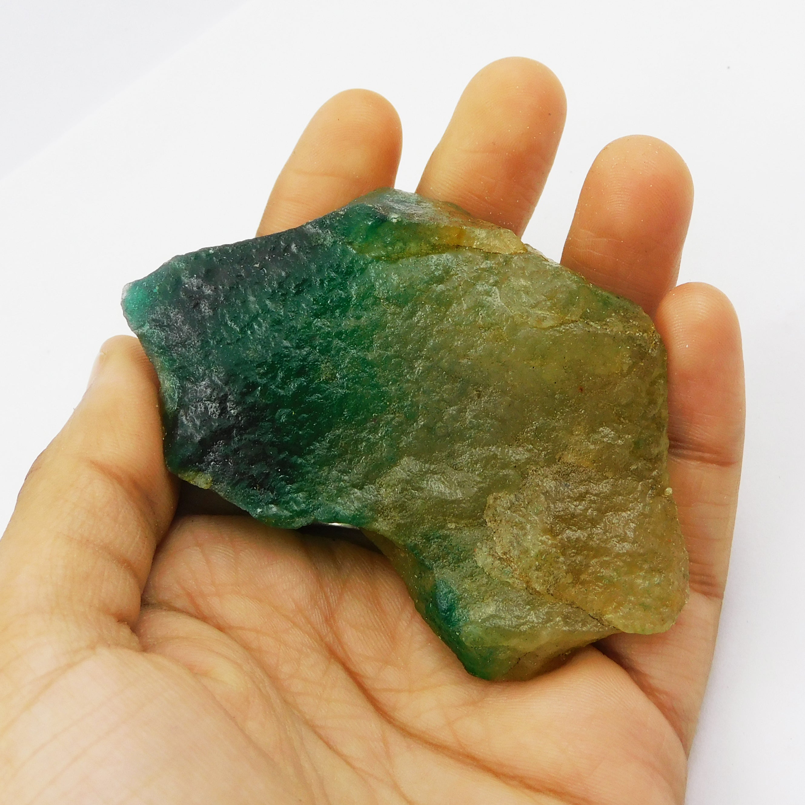 CERTIFIED Earth Mined Natural Uncut Rough Gemstone 446.1 Ct Multi Color Fluorite