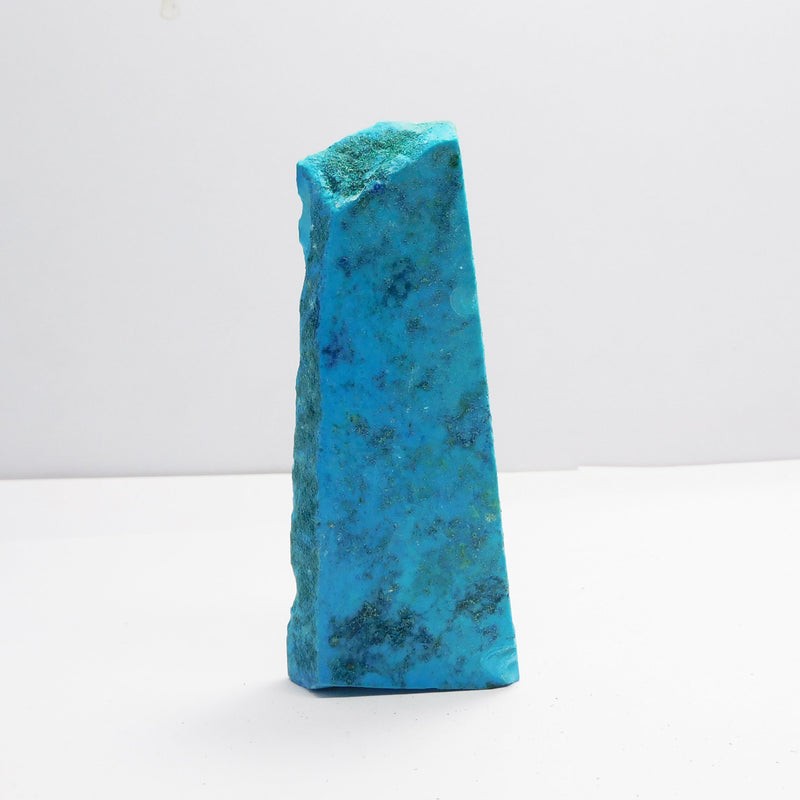 Blue Turquoise Rough Stone certified lot packaging and scale photo