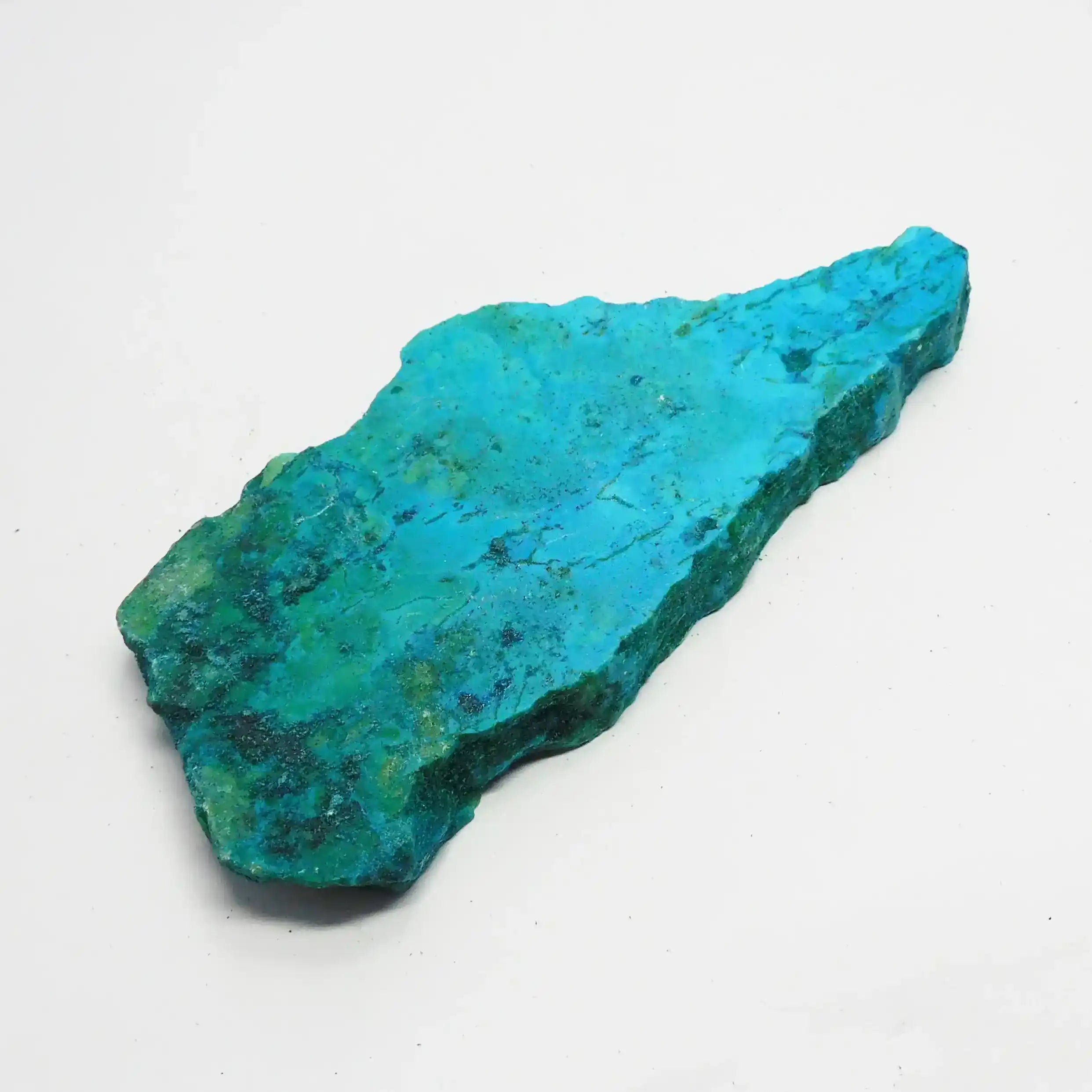 Turquoise stone on a white background