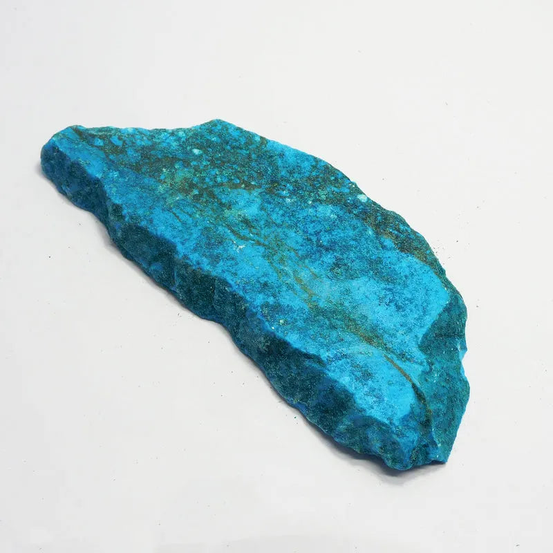 uncut raw natural blue turquoise gemstone close view