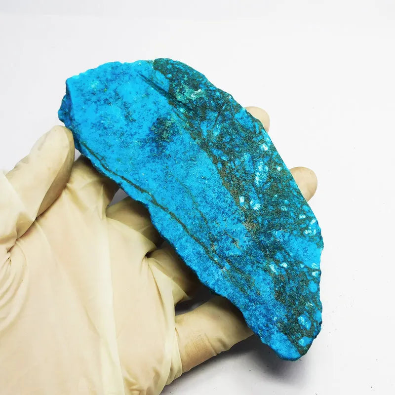 uncut raw natural blue turquoise gemstone loose piece