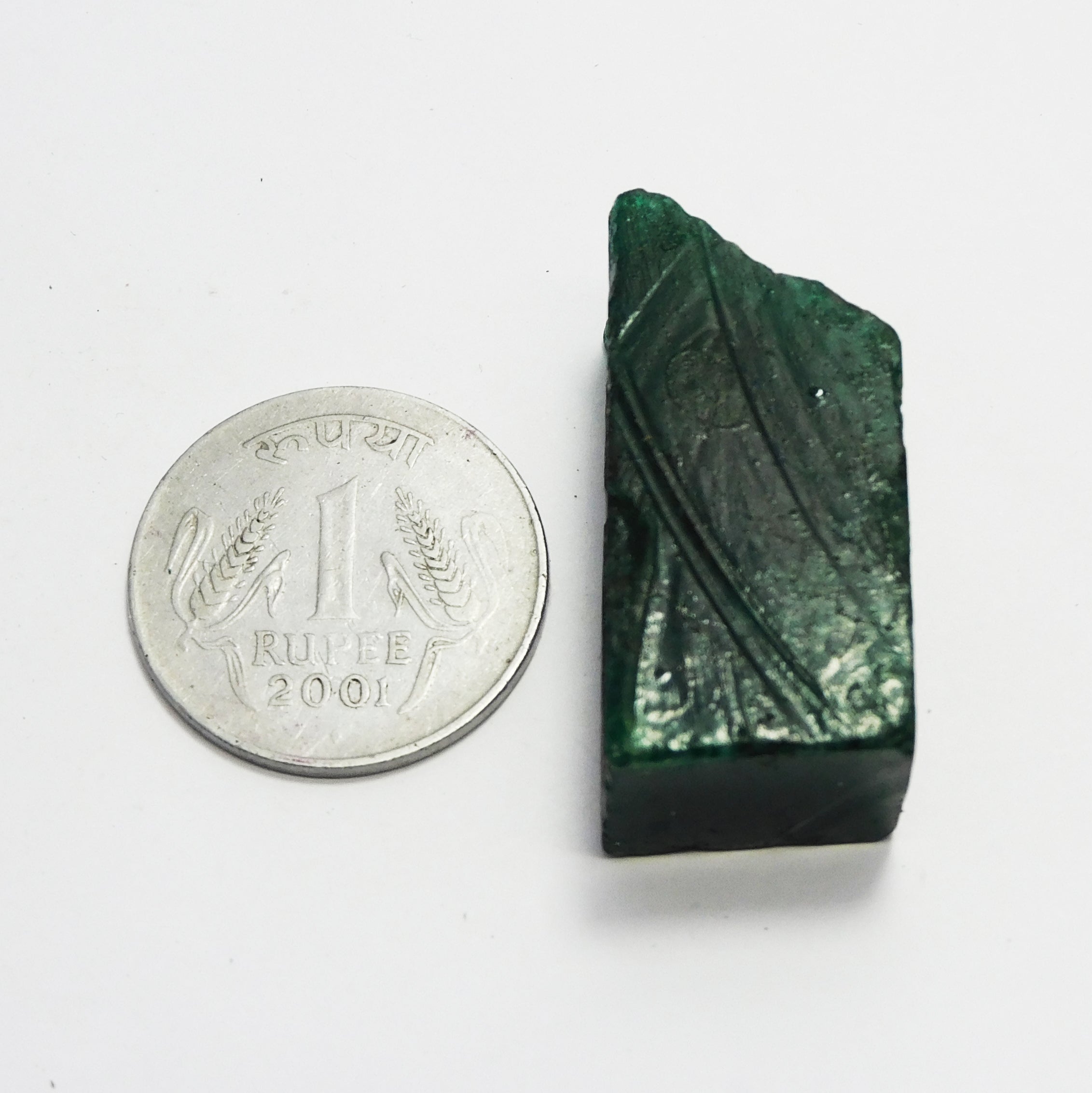 Jwelery Making Gemstone !! Uncut Raw Rough 96.15 Carat Natural Emerald Green Rough CERTIFIED Loose Gemstone | ON SALE