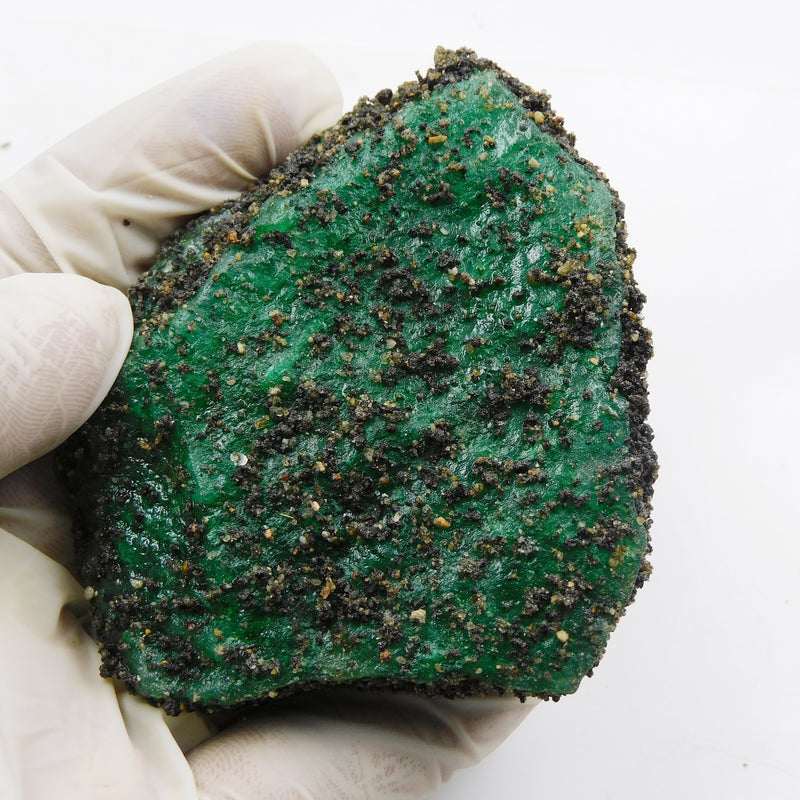 Certified Green Emerald Rough Gemstone high carat rough
