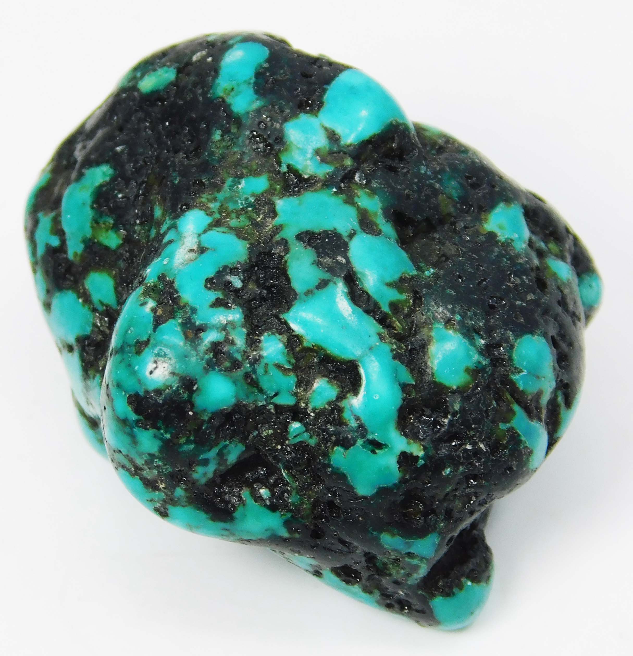 Natural Blue Turquoise 104.05 Carat Rough Slab Loose Gemstone CERTIFIED