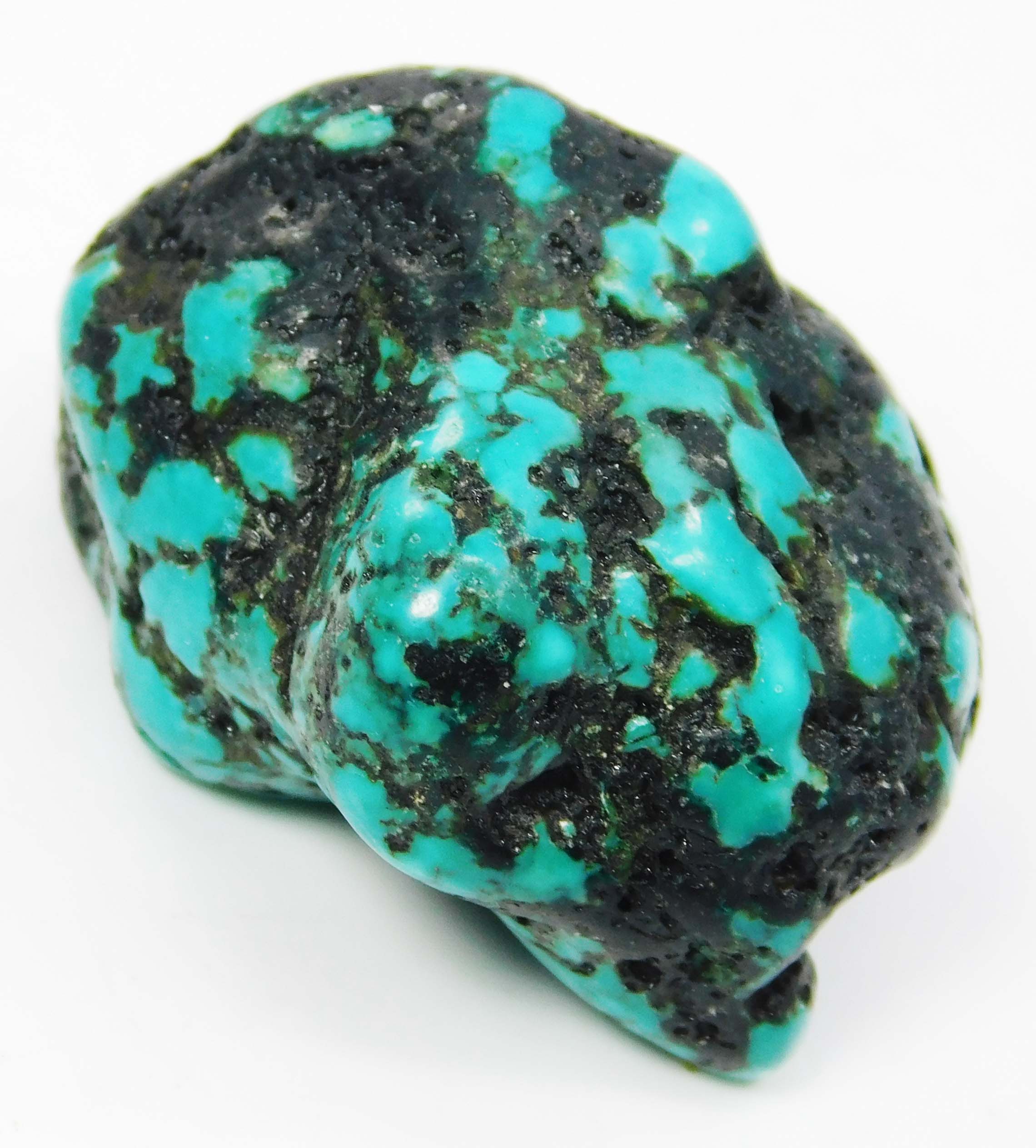 Natural Blue Turquoise 104.05 Carat Rough Slab Loose Gemstone CERTIFIED