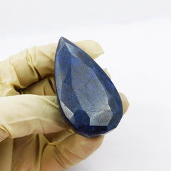 100% Natural Sapphire 309.00 Ct ! Certified Natural African Blue Sapphire Pear Shape Opaque Transparency Free Shipping Finest Quality Loose Gems Gift For Her/him