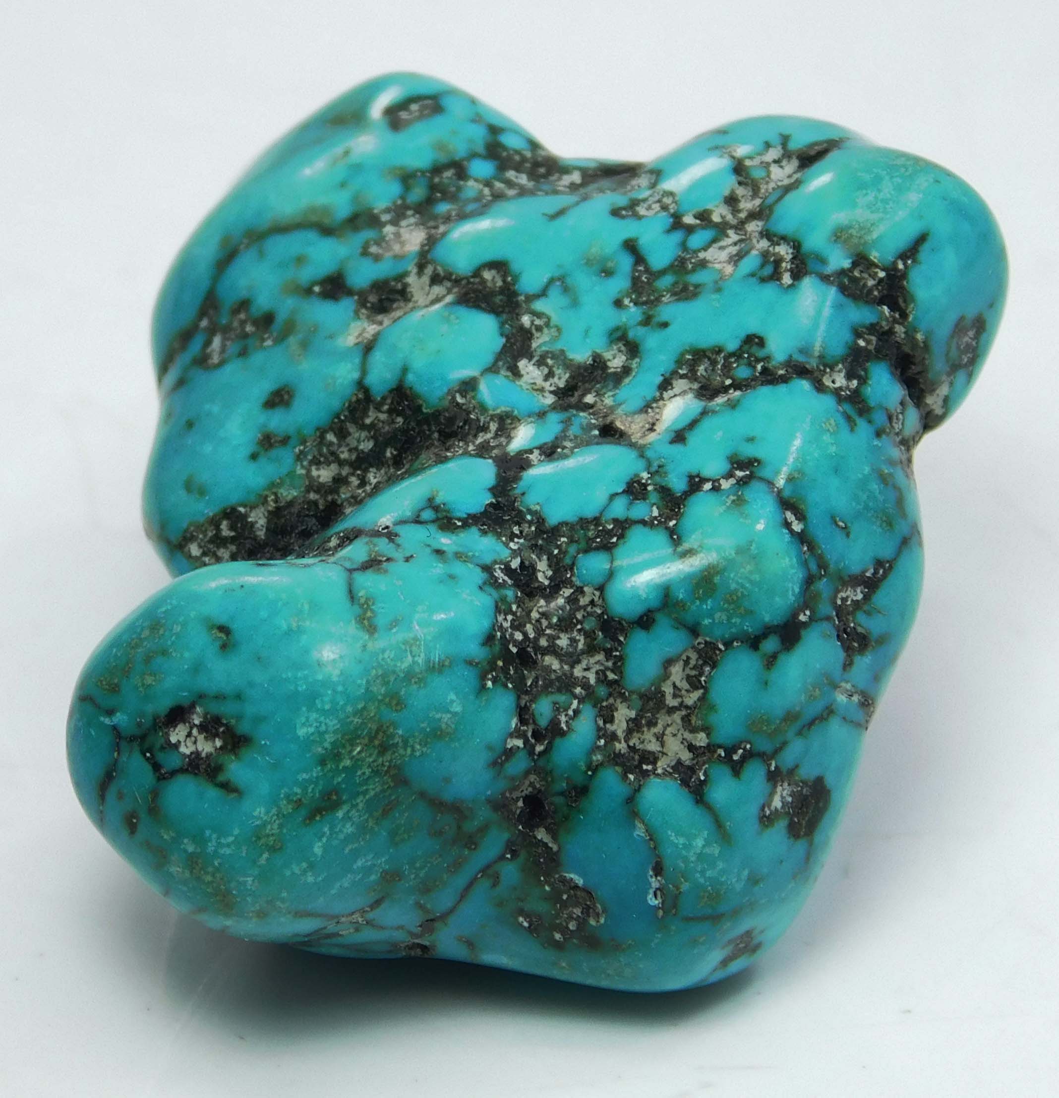 CERTIFIED Natural Arizona Rough Slab Loose Gemstone 117 Ct Blue Turquoise