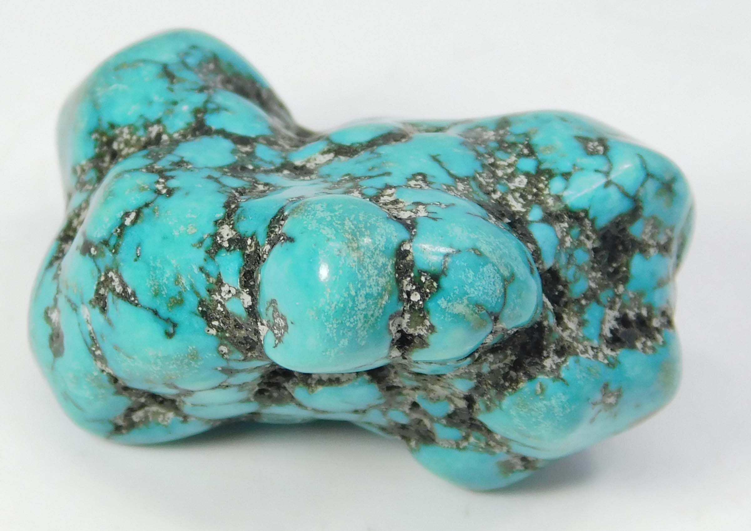 CERTIFIED Natural Arizona Rough Slab Loose Gemstone 117 Ct Blue Turquoise