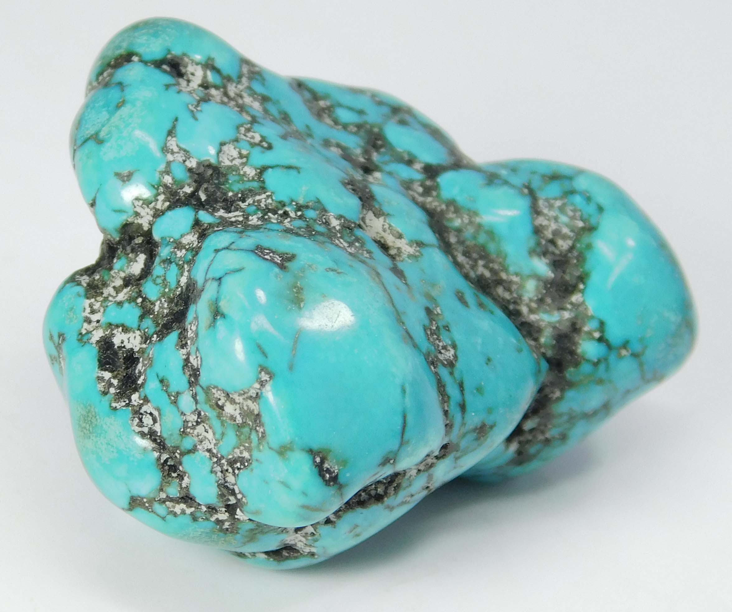 CERTIFIED Natural Arizona Rough Slab Loose Gemstone 117 Ct Blue Turquoise