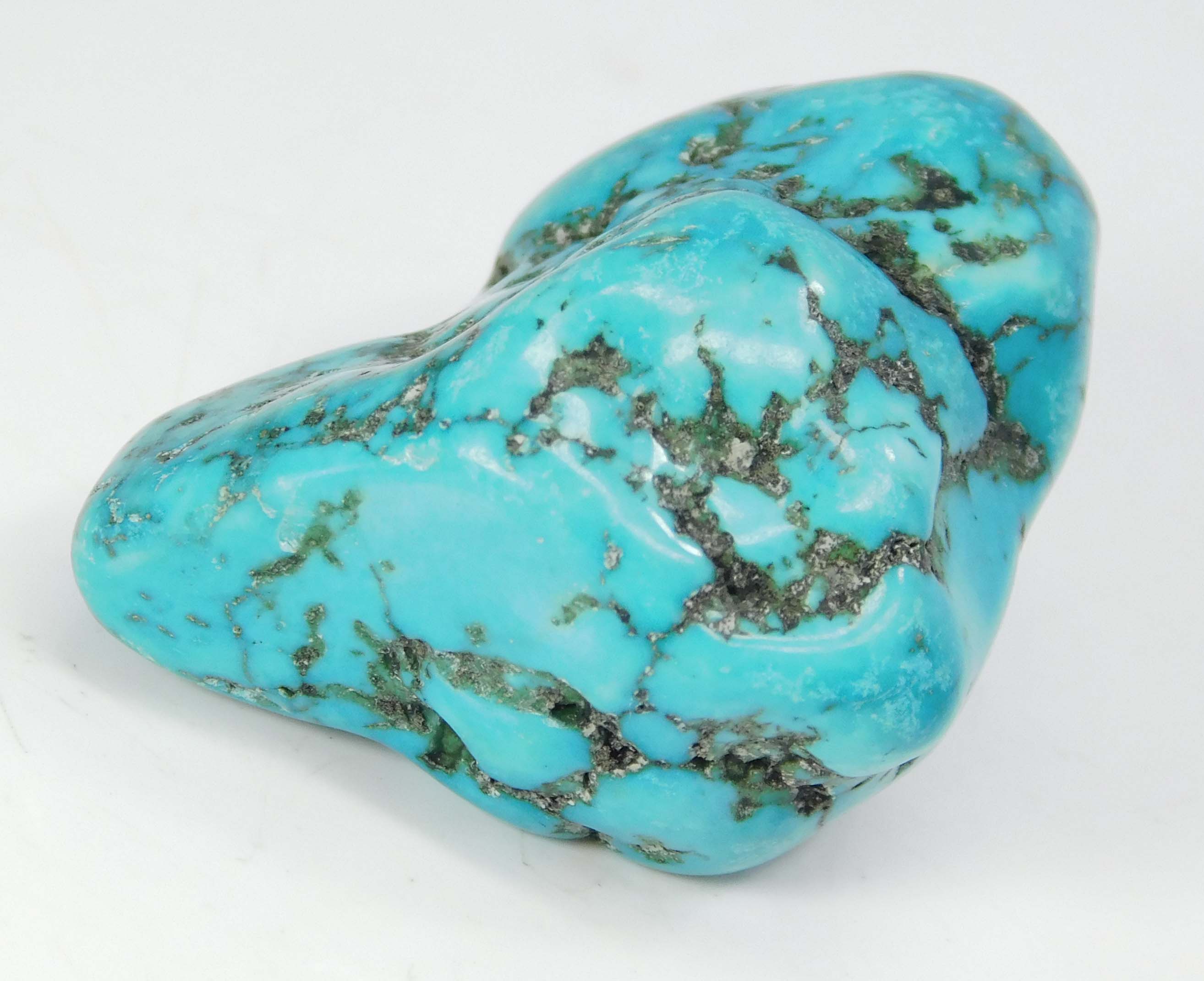 Uncut Rough Slab CERTIFIED 113 Ct Natural Arizona Loose Gemstone Blue Turquoise