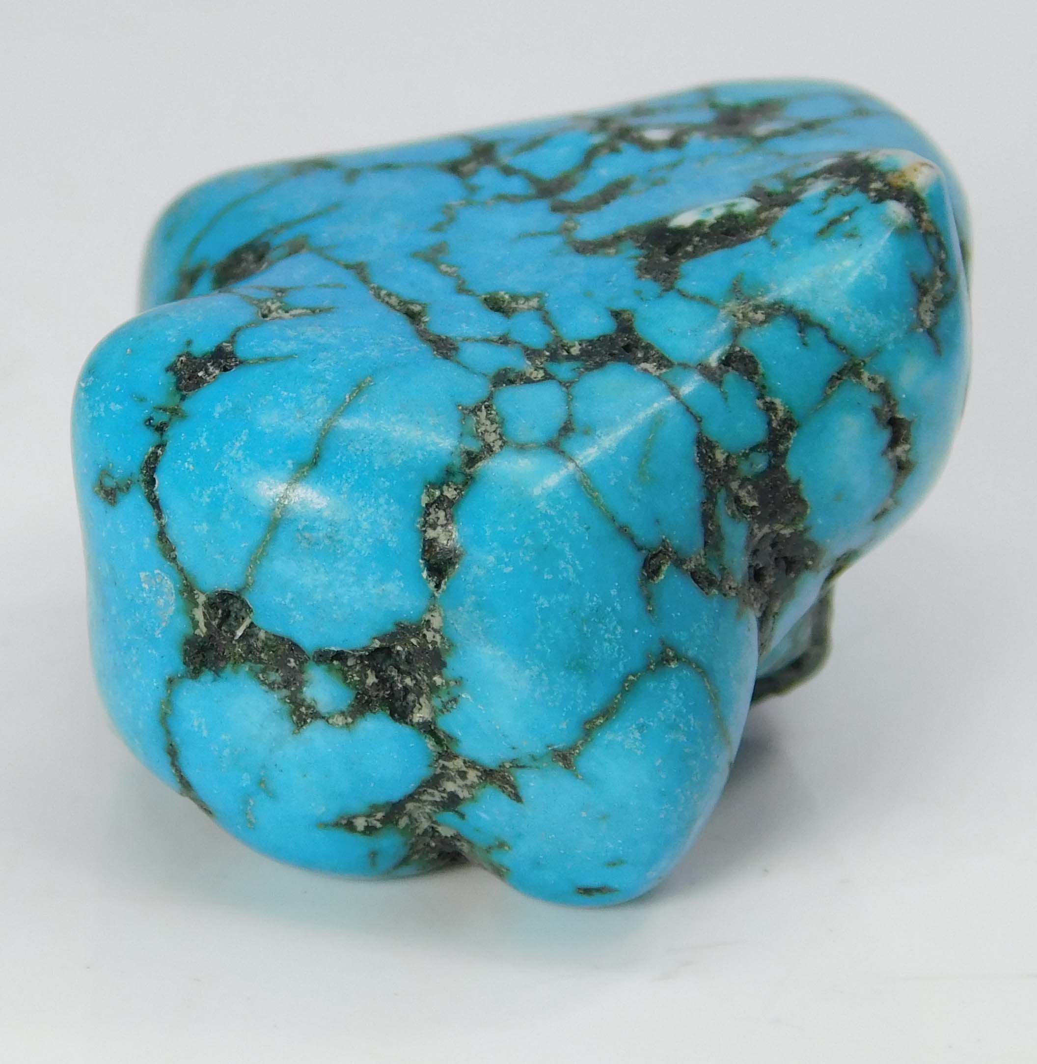 108.25 Ct Blue Natural Turquoise Rough Slab CERTIFIED Uncut Rough Loose Gemstone