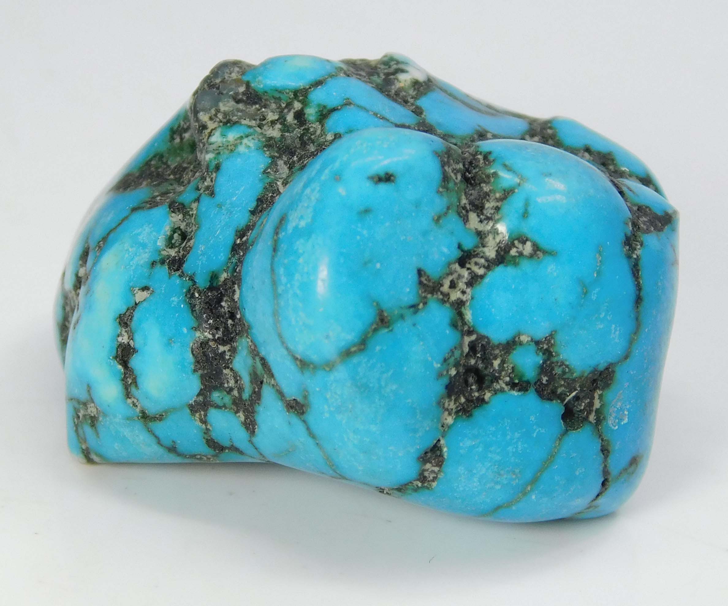 108.25 Ct Blue Natural Turquoise Rough Slab CERTIFIED Uncut Rough Loose Gemstone