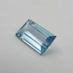 10.25 Ct Natural Blue Aquamarine Perfect Baguette Cut CERTIFIED Loose Gemstone