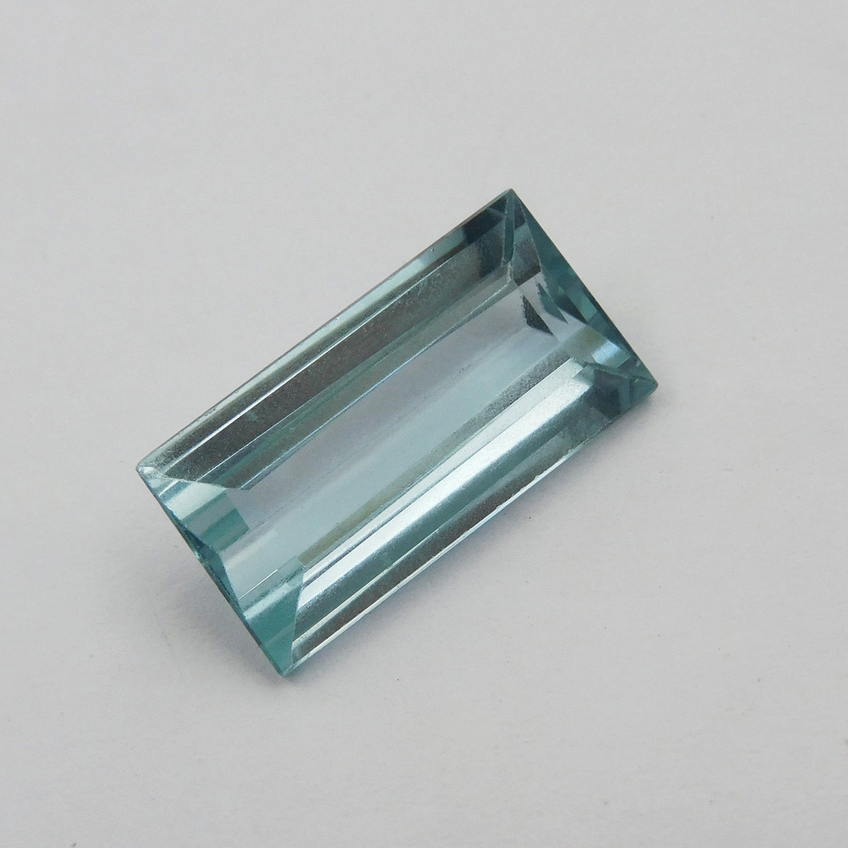 11.95 Ct Natural Blue Aquamarine Perfect Baguette Cut CERTIFIED Loose Gemstone