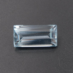 Natural Baguette Cut Loose Gemstone CERTIFIED 14.35 Ct A++ Blue Aquamarine