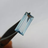 Properties Have Aquamarine Calmness, And Emotional Balance !!! Jwelery Making Tools 6.65 Carat Baguette Shape Natural Blue Aquamarine Certified Loose Gemstone | Have Gorgeous Gem | Best Price