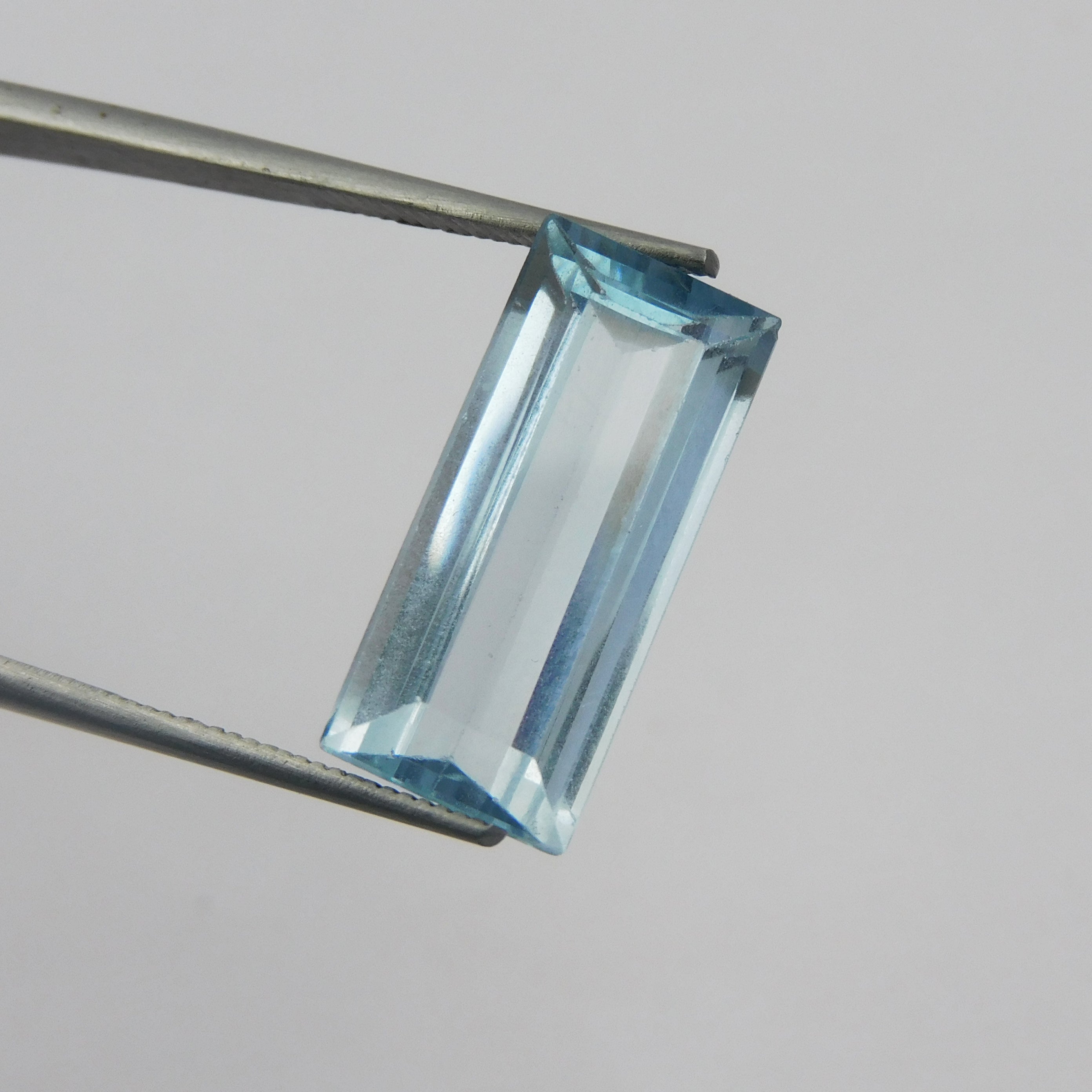 Brazilian Collection Baguette Shape 5.95 Carat Blue Aquamarine Certified Natural Loose Gemstone | Free Delivery With Exclusive Gift | Bumper Offer