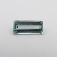 Natural Baguette Shape Aquamarine Blue CERTIFIED 3.60 Ct Loose Gemstone