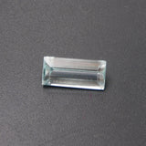 Genuine Aquamarine Jwelery Making Stone 6.88 Carat Natural Certified Baguette Shape Loose Gemstone Ocean Blue Color | Free Shipping & Gift | Go With Flaw