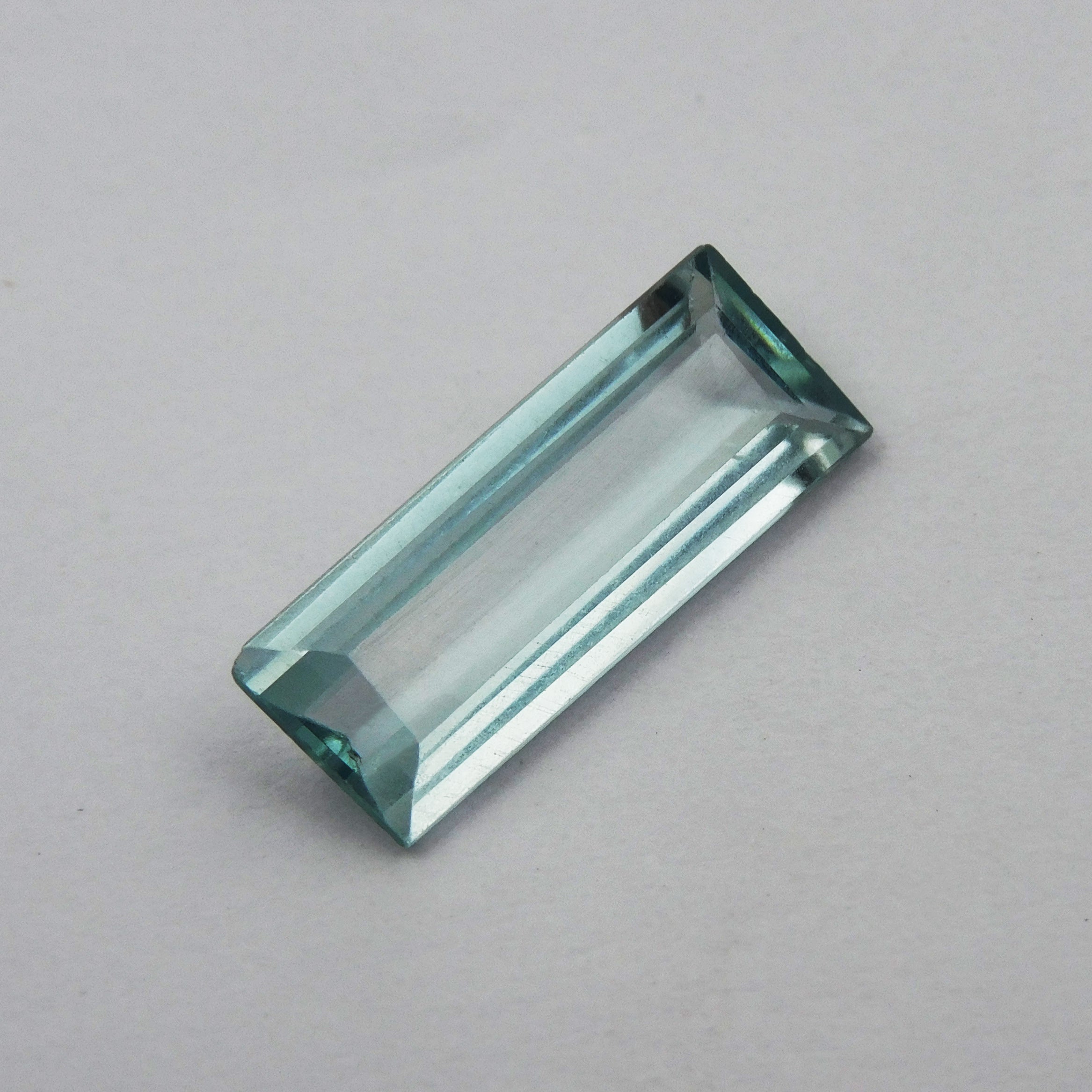 Loose Baguette Shape , Jwelery Making Good Quality Aquamarine , 7.32 Carat Natural Certified Loose Gemstone Blue Aquamarine