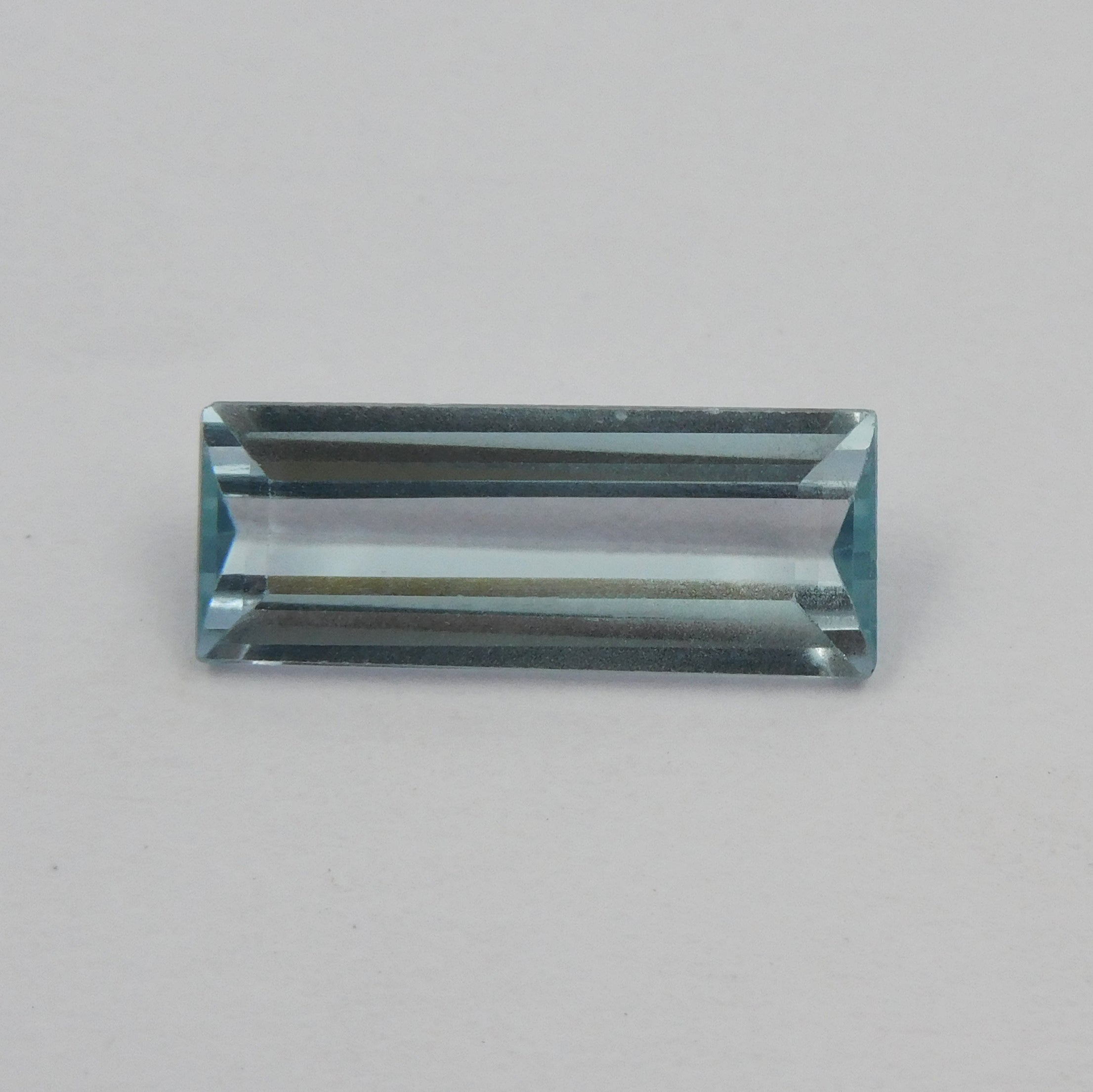 Natural Baguette Shape Loose Gemstone CERTIFIED 4.85 Ct A++ Blue Aquamarine