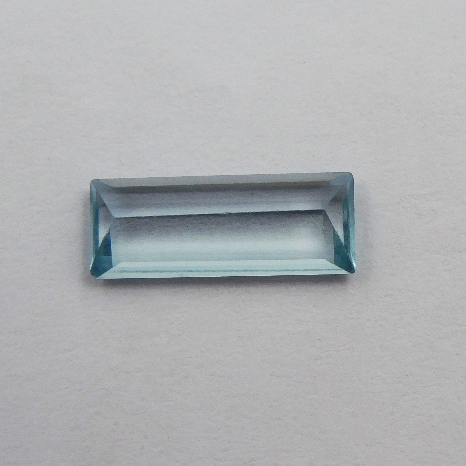 Natural Baguette Shape Loose Gemstone CERTIFIED 4.85 Ct A++ Blue Aquamarine