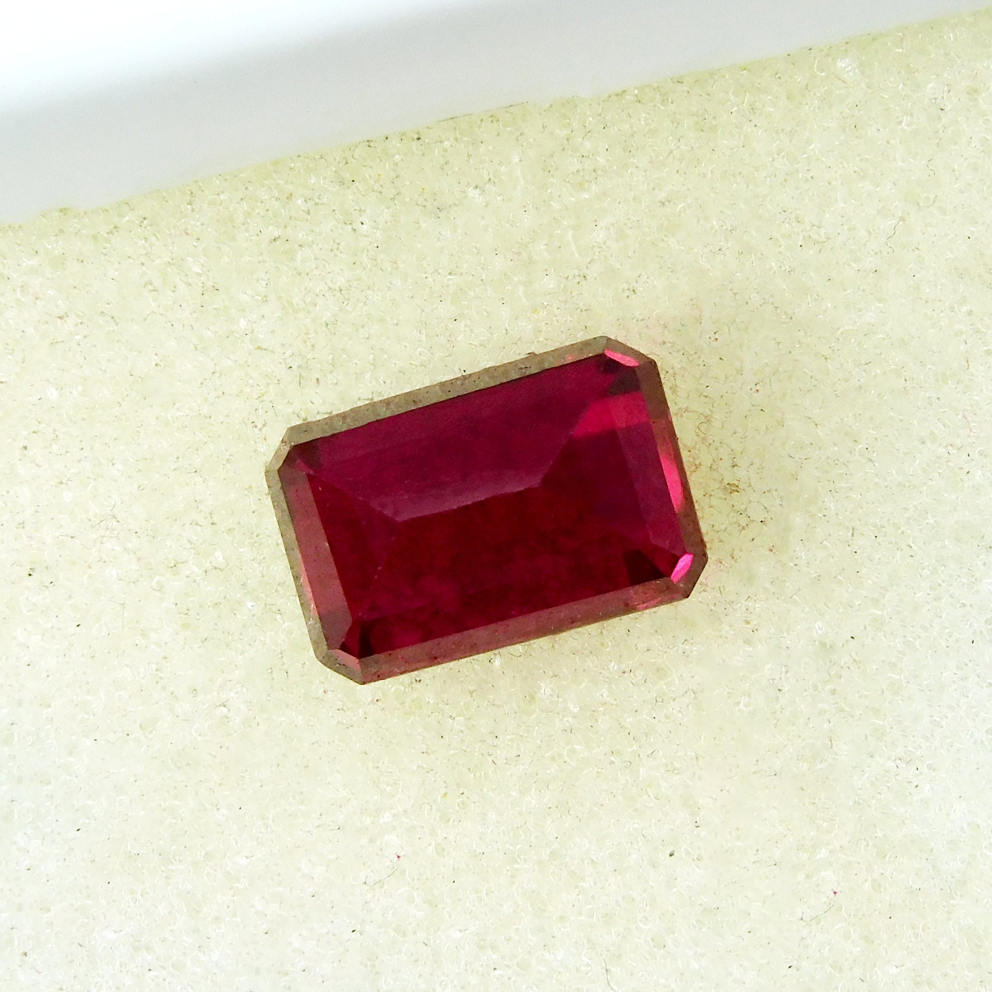 Pigeon Red Emerald Cut Natural Ruby Red 7.80 Carat Loose Gemstone Certified