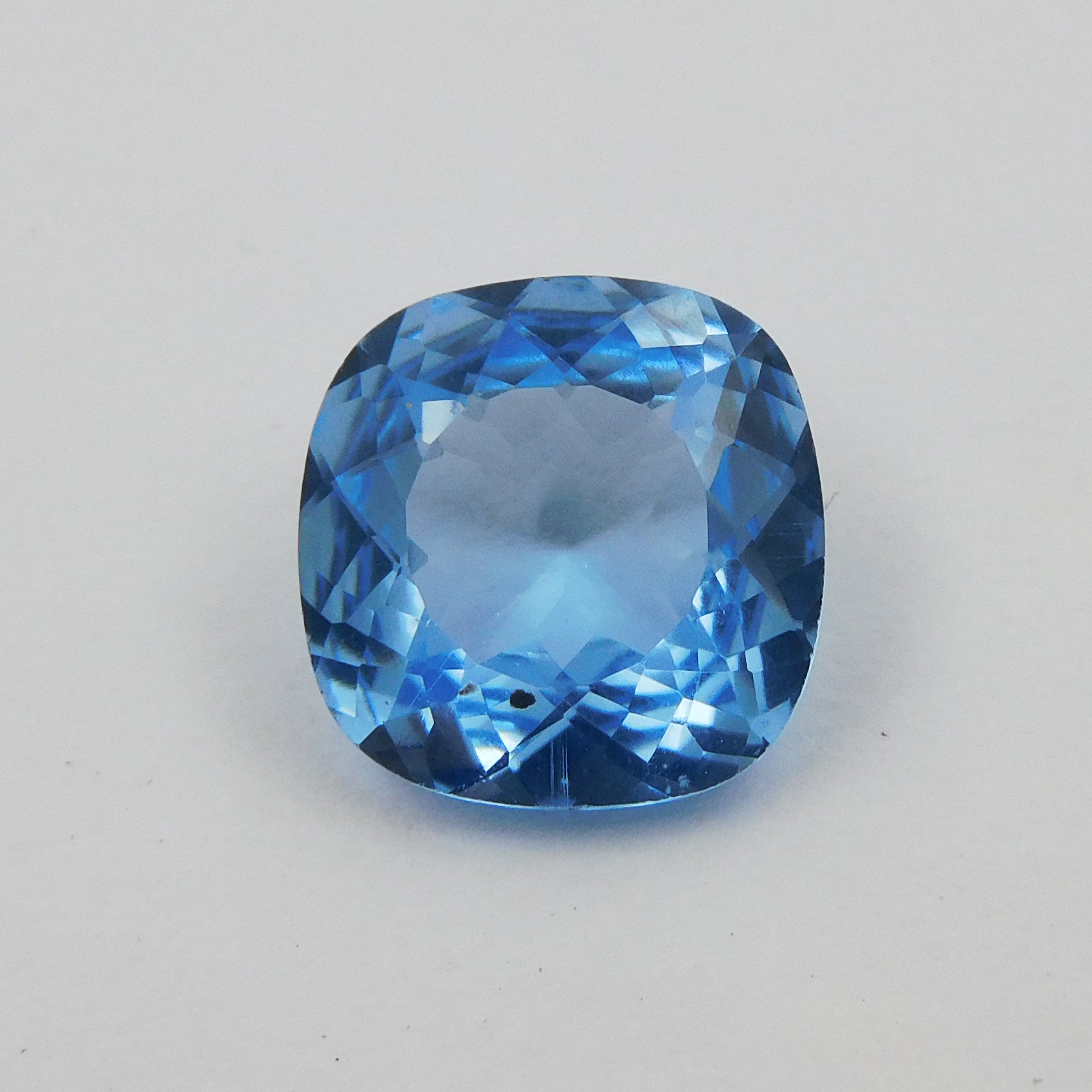 Sapphire Blue 6.70 Carat Square Cushion Shape Natural CERTIFIED Loose Gemstone