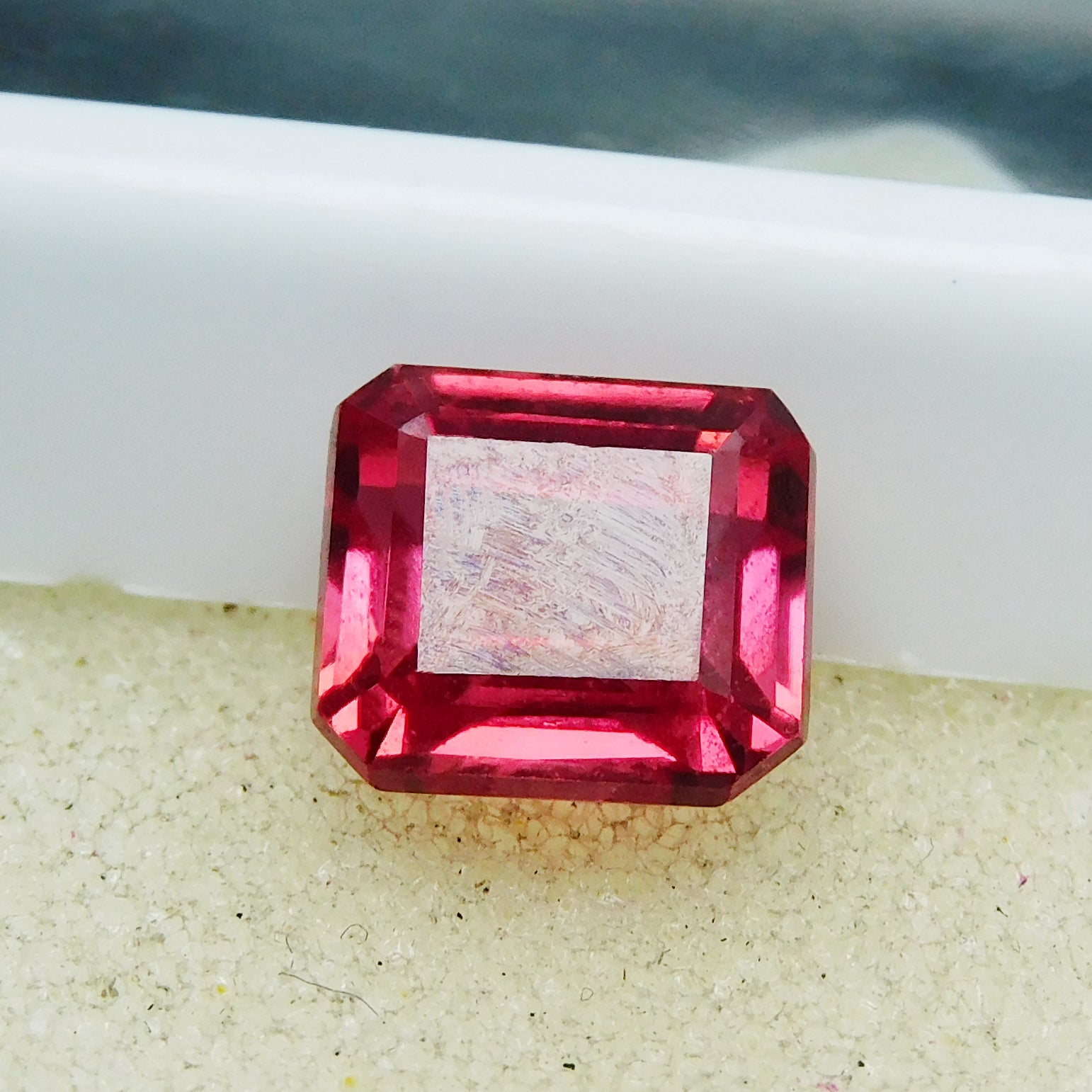 Most Beautiful Emerald Cut Sapphire !! 5.60 Carat Natural Padparadscha Sapphire Certified Loose Gemstone | Free Delivery Free Gift