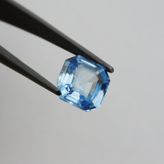 Natural CERTIFIED Sapphire Blue 2.65 Ct Loose Gemstone Square Shape Ring Size