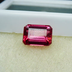 Padparadscha Sapphire 6.25 Carat Natural Certified Emerald Cut Loose Gemstone | On Demand | Glorious Sapphire